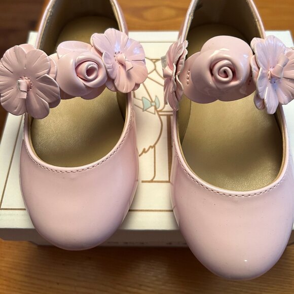 Janie & Jack Toddler Girl Pink Patent Shoes - NWT - Picture 3 of 6